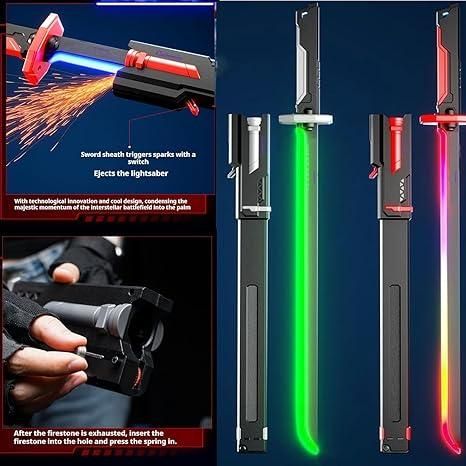 Anime LED Spark Sword – Glow & Fog Effects