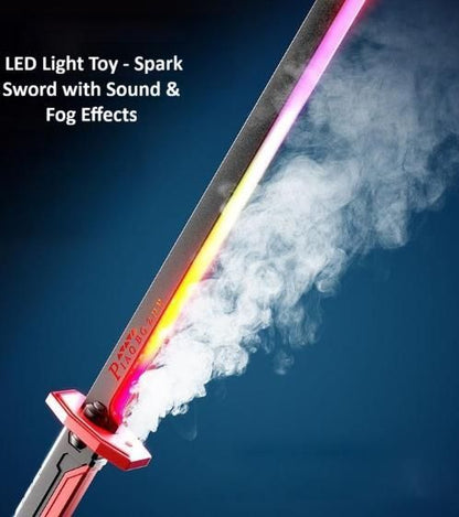 Anime LED Spark Sword – Glow & Fog Effects