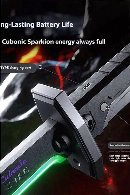 Anime LED Spark Sword – Glow & Fog Effects